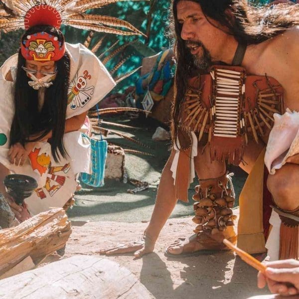 aztec ceremony in sayulita