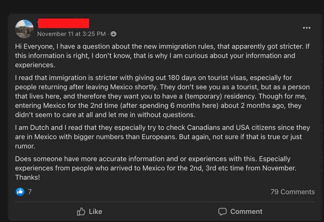 180 days Mexican tourist visa